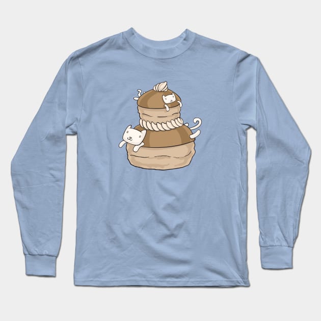 Religieuse Kitties - French Pastry Cats Long Sleeve T-Shirt by 5sizes2small